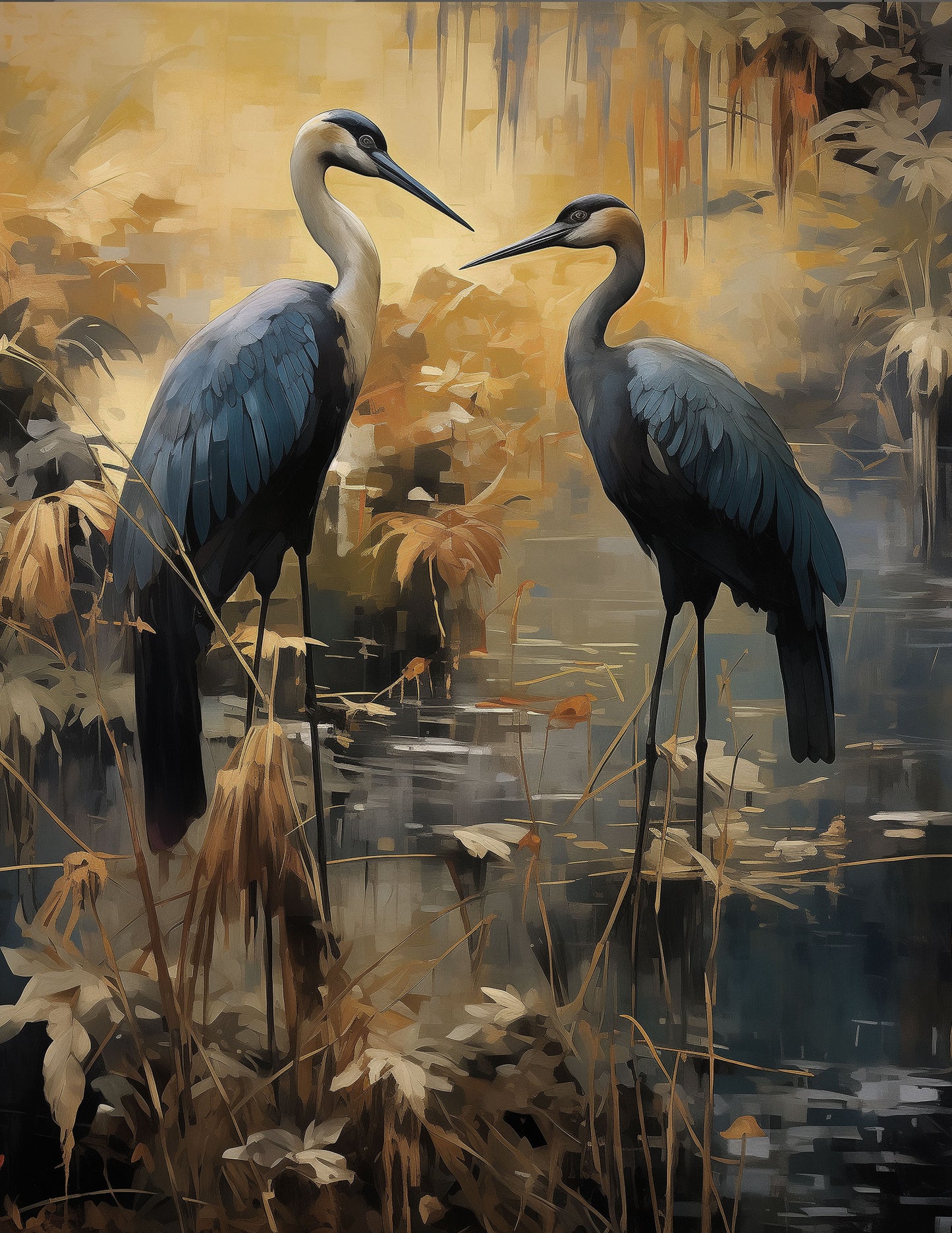 BLUE CRANE IMPRESSION II