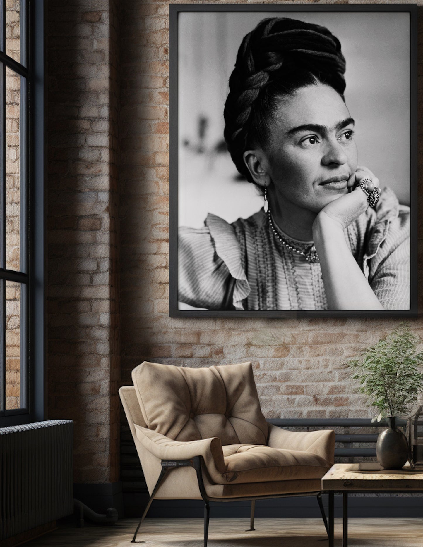FRIDA, BLACK & WHITE PORTRAIT II