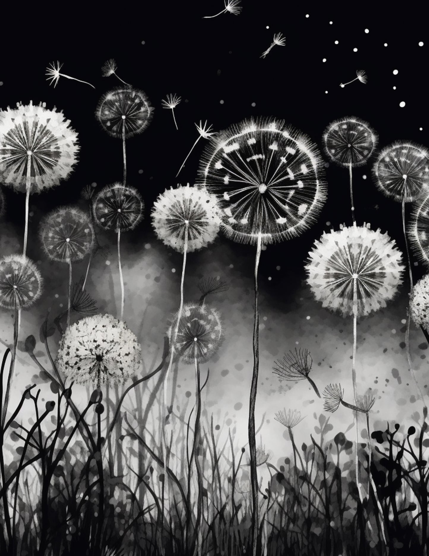 FIELD OF DANDELION