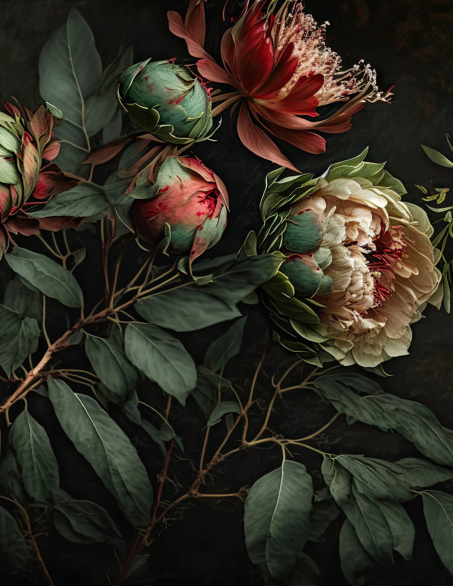 VINTAGE FLORALS I