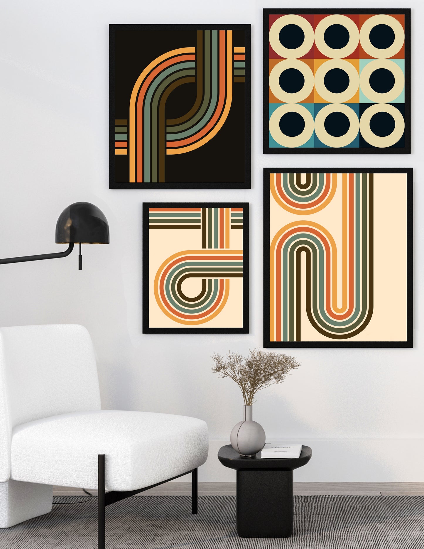 RETRO CREAM, SET OF 2