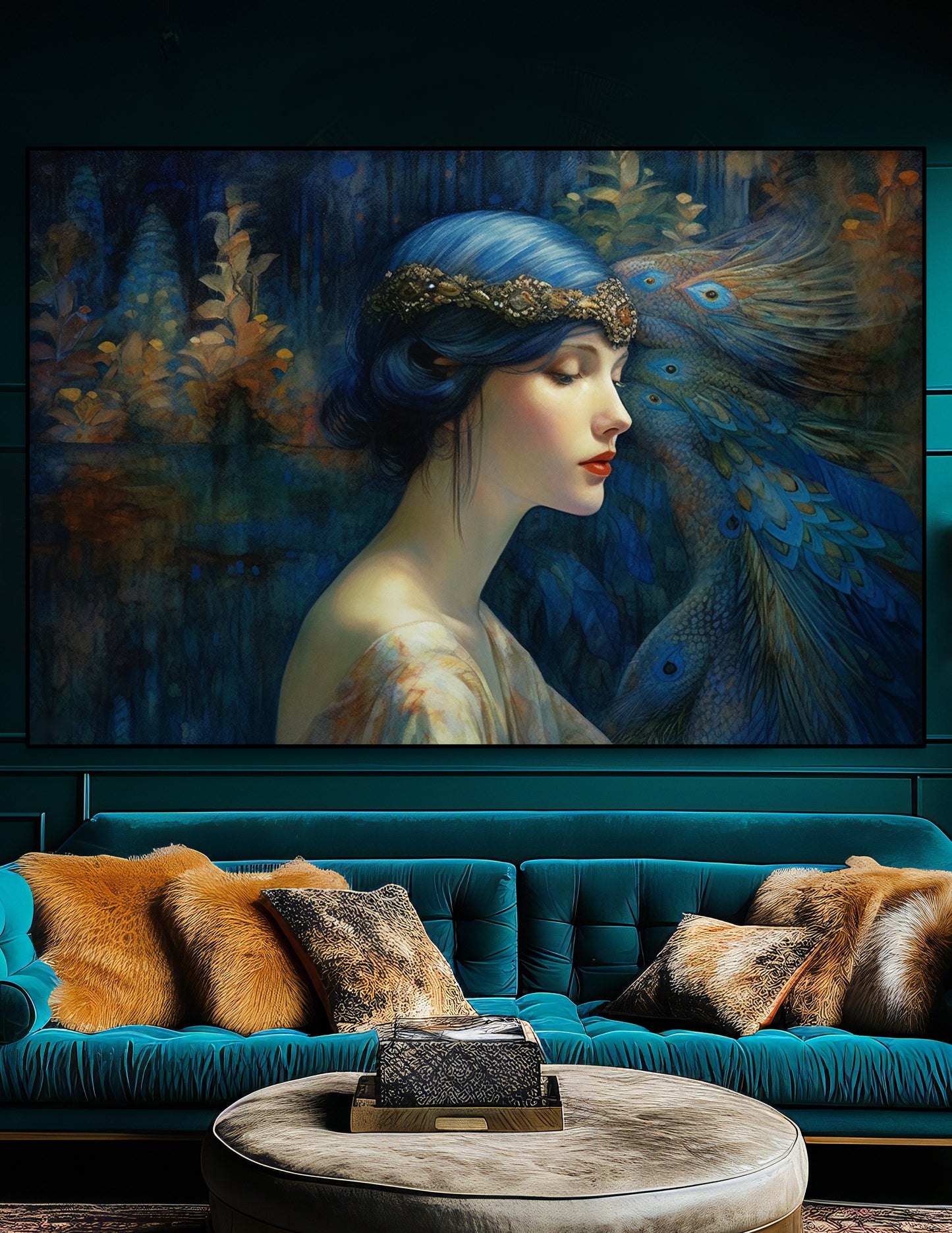 PEACOCK BLUE