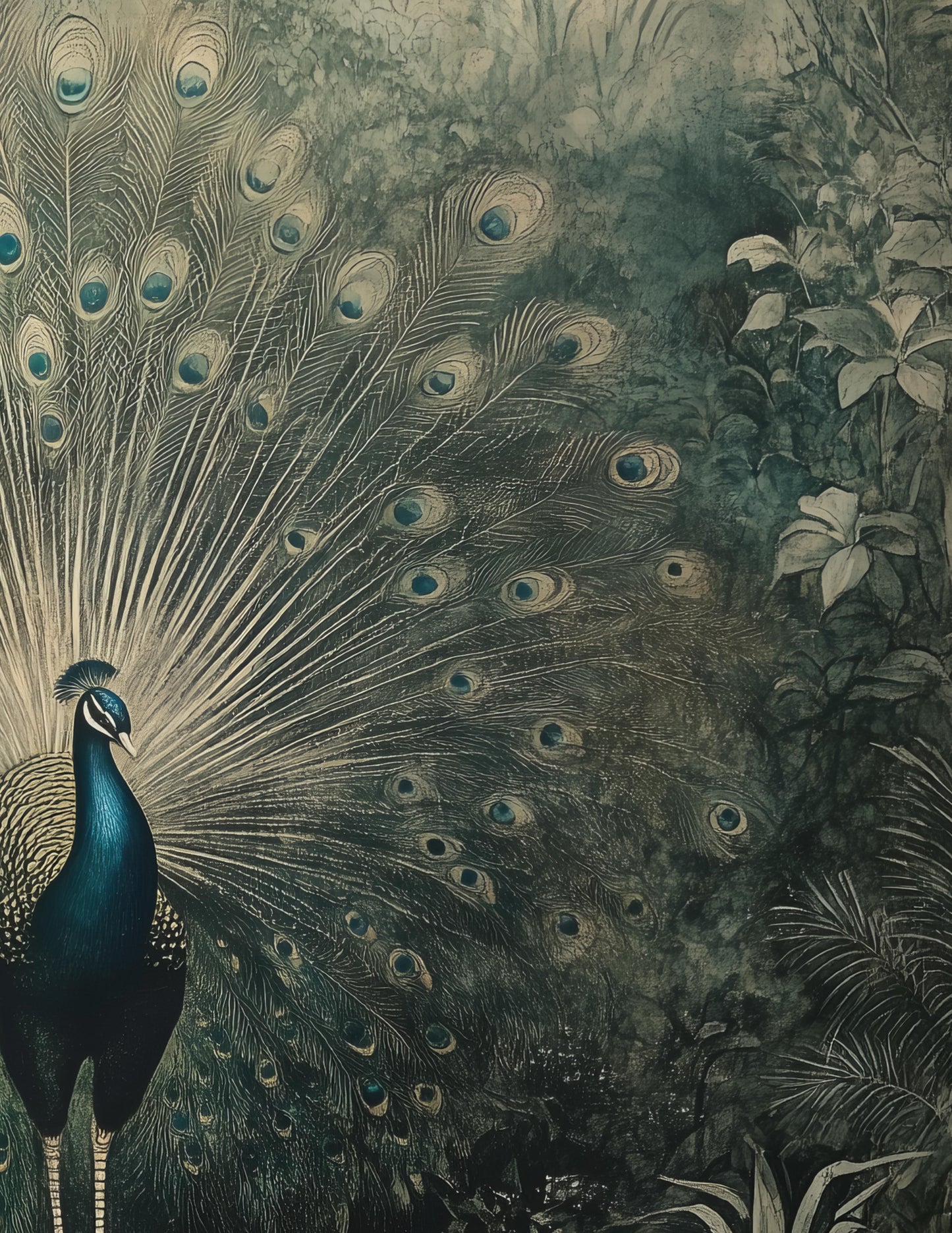 PEACOCK POSE II - SET OF 2