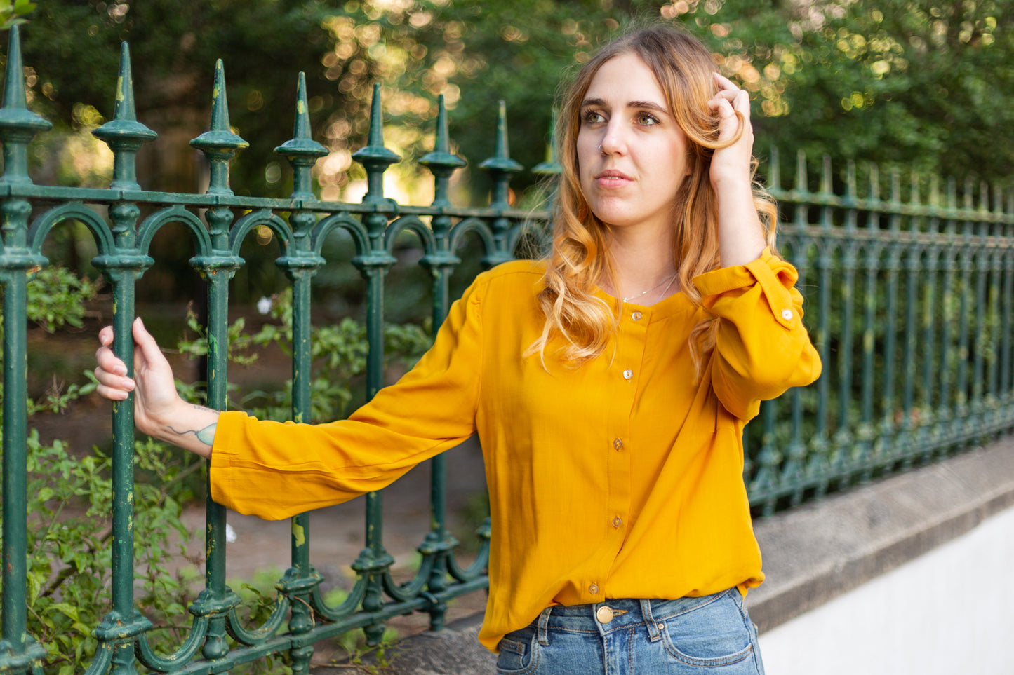 Royal Yellow Button Shirt
