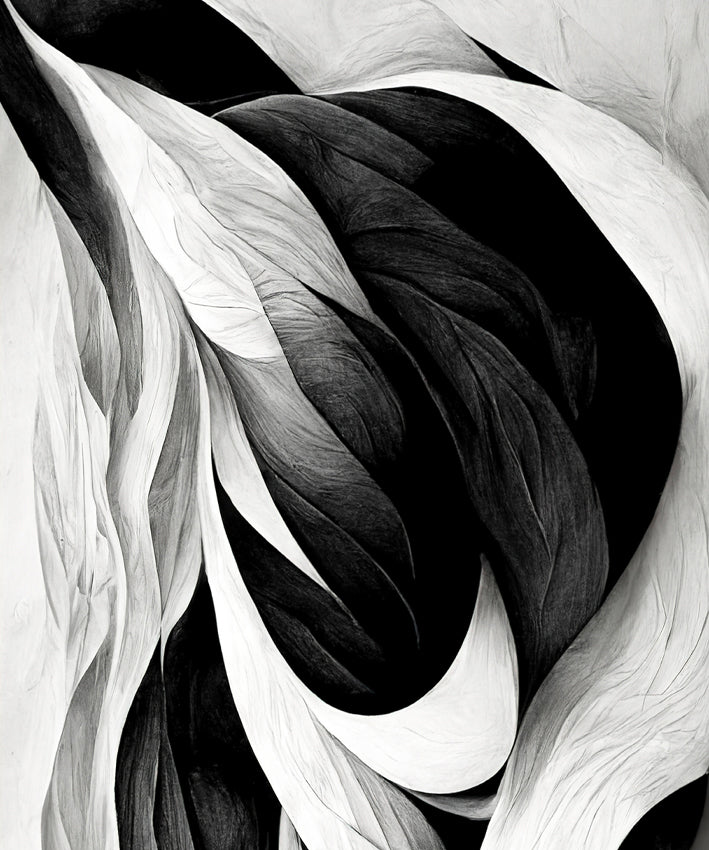FLOWING, BLACK & WHITE