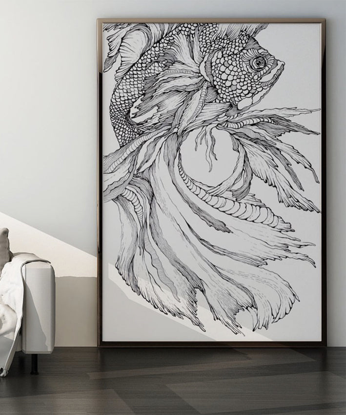 FISH LINE ART