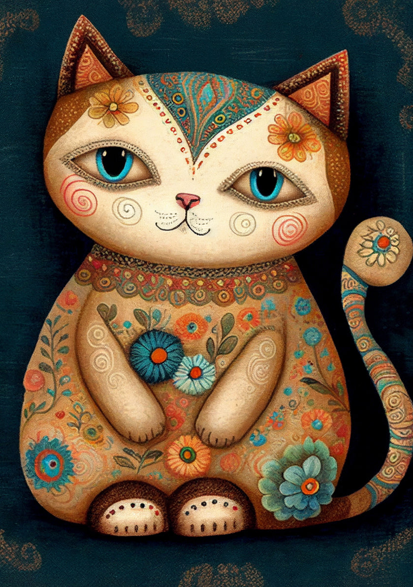 BOHO VINTAGE KITTY