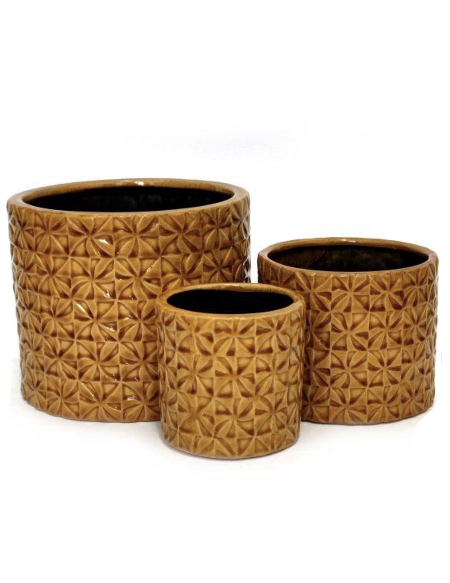 RETRO PLANTERS, SET OF 3