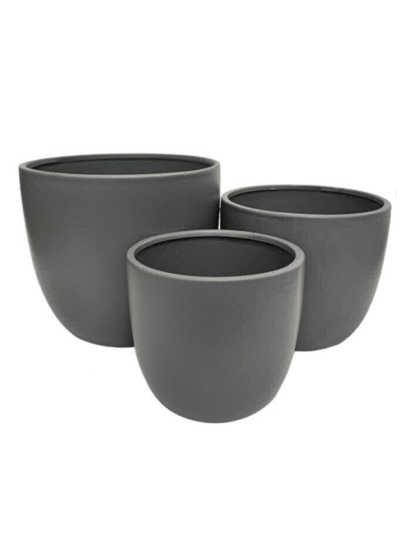 MATT GREY PLANTERS, SET OF 3