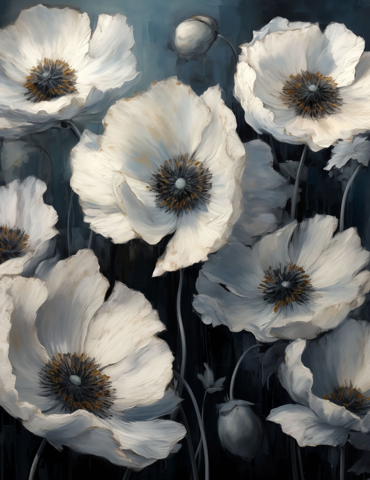 WHITE POPPIES II