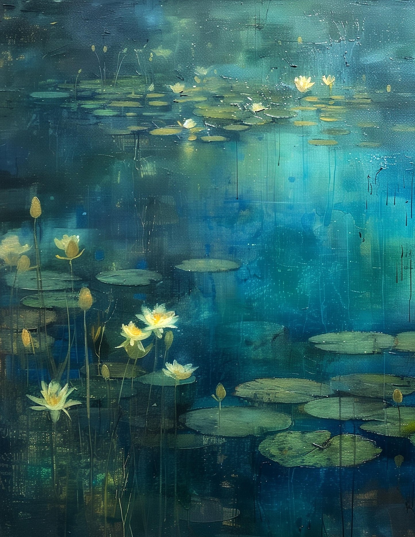 BLUE WATERLILY II