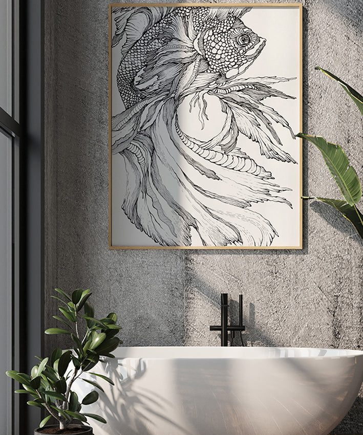 FISH LINE ART