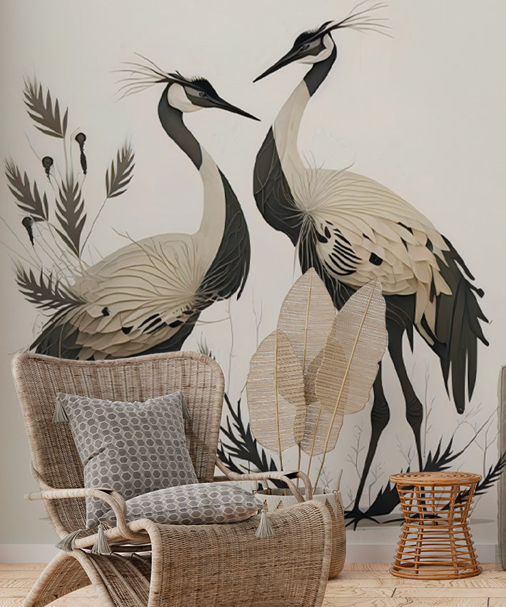 CRANES, MURAL