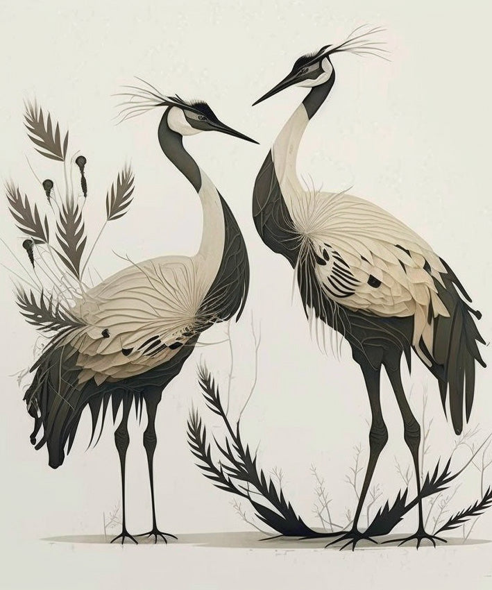 CRANES, MURAL