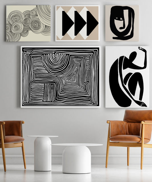 ABSTRACT GALLERY WALL