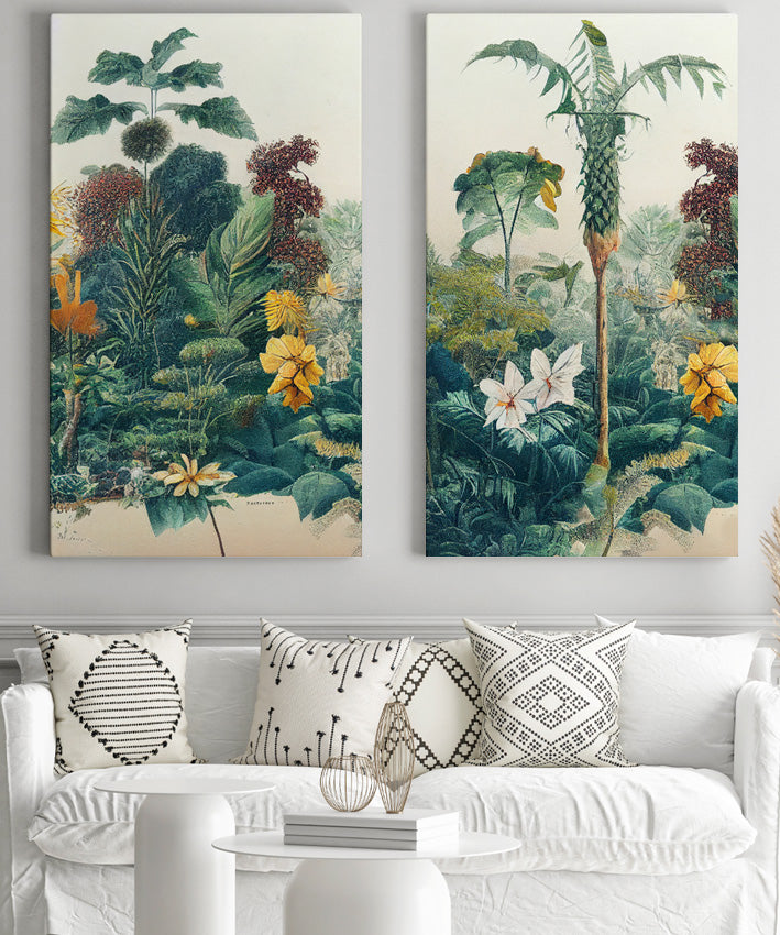 TROPICAL JUNGLE, SET OF 2